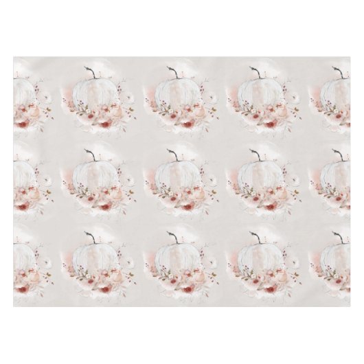 Pumpkin patroon najaar florale waterverf land tafelkleed (Voorkant (Horizontaal))