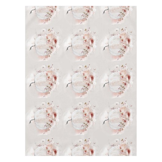 Pumpkin patroon najaar florale waterverf land tafelkleed (Voorkant)