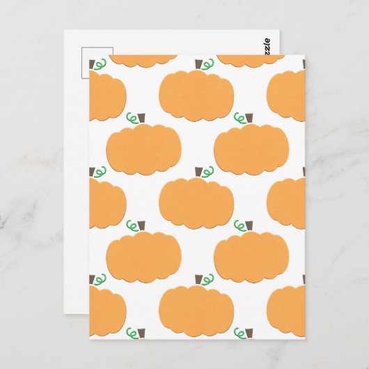 Pumpkin Pattern Briefkaart (Voorkant / Achterkant)