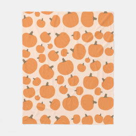 Pumpkin Pattern Fleece Deken
