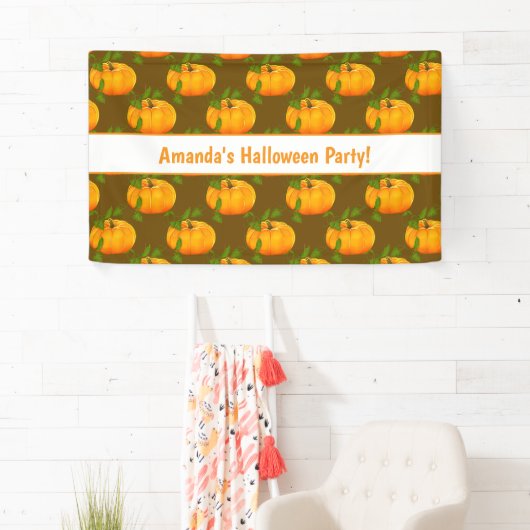 Pumpkin Pattern Halloween Party Spandoek (Insitu)