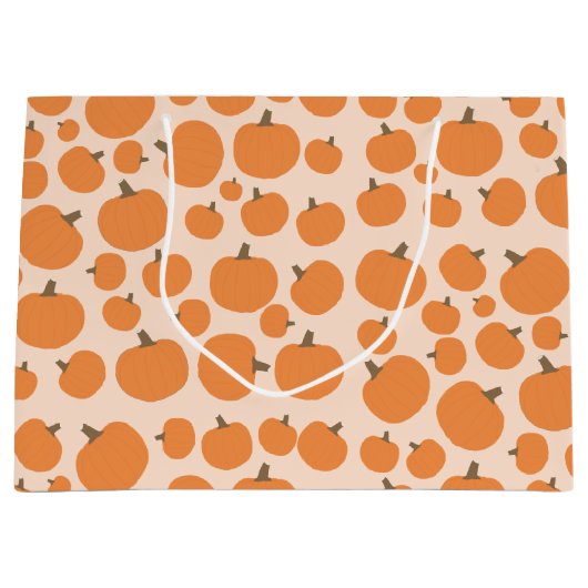 Pumpkin Pattern Herfst Autumn Halloween Groot Cadeauzakje (Voorkant)