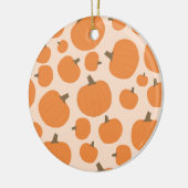 Pumpkin Pattern Herfst Autumn Halloween Keramisch Ornament (Links)