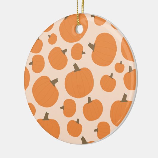 Pumpkin Pattern Herfst Autumn Halloween Keramisch Ornament (Links)