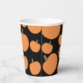 Pumpkin Pattern Herfst Autumn Halloween Papieren Bekers (Rechts)