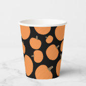 Pumpkin Pattern Herfst Autumn Halloween Papieren Bekers (Voorkant)
