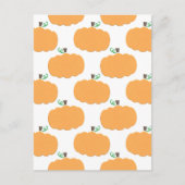 Pumpkin Pattern Holiday Briefkaart (Voorkant)