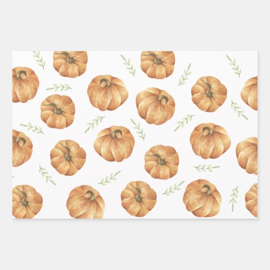 Pumpkin Pattern Inpakpapier Vel (Voorkant 3)