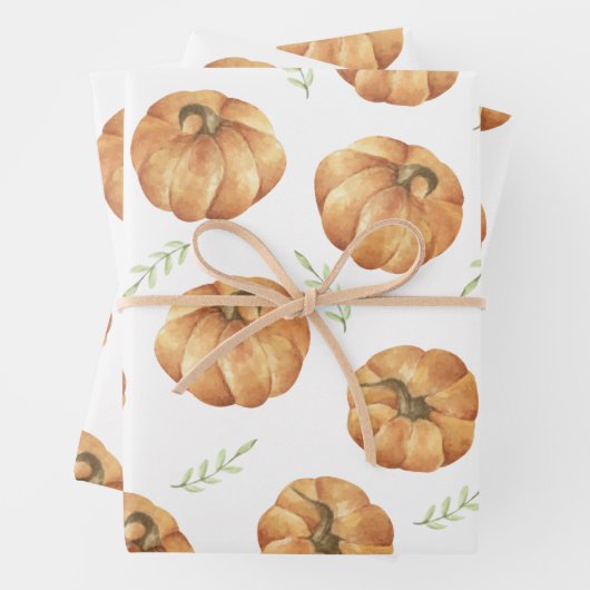 Pumpkin Pattern Inpakpapier Vel (In situ)