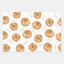 Pumpkin Pattern Inpakpapier Vel