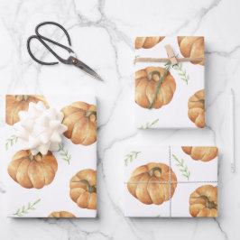 Pumpkin Pattern Inpakpapier Vel