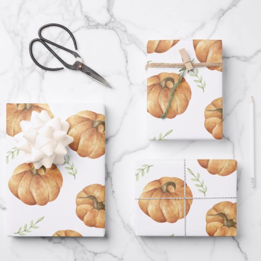Pumpkin Pattern Inpakpapier Vel (Voorkant)