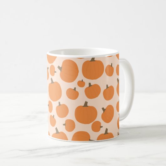 Pumpkin Pattern Koffiemok (Voorkant rechts)