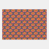 Pumpkin Pattern Paarse inpakpapierbladen Inpakpapier Vel (Voorkant 3)