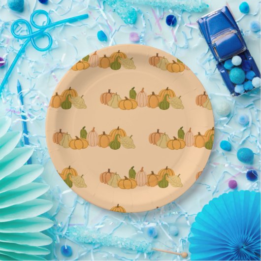 Pumpkin Pattern Paper Napkins – Halloween Party Papieren Bordje (Feest)