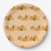 Pumpkin Pattern Paper Napkins – Halloween Party Papieren Bordje (Voorkant)