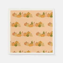 Pumpkin Pattern Paper Napkins – Halloween Party Servet