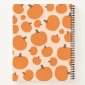 Pumpkin Pattern Recipe Blank Cookbook Notitieboek (Achterkant)