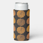 Pumpkin Pattern Seltzer Blikjeskoeler (Seltzer Voorkant)