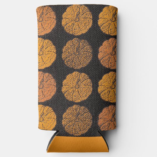 Pumpkin Pattern Seltzer Blikjeskoeler (Voorkant)