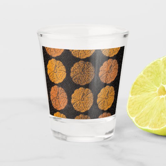 Pumpkin Pattern Shot Glas (Voorkant)