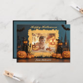 Pumpkin Peek-a-BOO Kaart (Voorkant / Achterkant in situ)