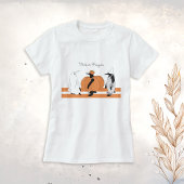 Pumpkin Penguin Cartoon Funny Halloween T-shirt