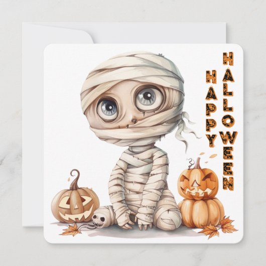 Pumpkin Perch - Mummie in het herfststof (Voorkant)