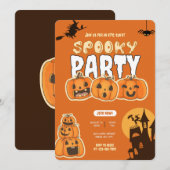 Pumpkin Perfection Halloween Party Uitnodiging (Voorkant / Achterkant)