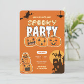 Pumpkin Perfection Halloween Party Uitnodiging (Staand voorkant)