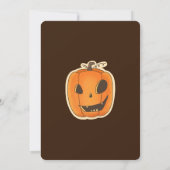 Pumpkin Perfection Halloween Party Uitnodiging (Achterkant)