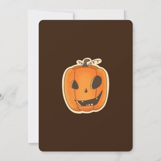 Pumpkin Perfection Halloween Party Uitnodiging (Achterkant)