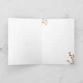 Pumpkin & Petals Thanksgiving Card Kaart (Binnen)