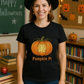 Pumpkin Pi Funny Halloween Wiskunde Lover Teacher  T-shirt