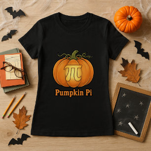 Pumpkin Pi Funny Halloween Wiskunde Lover Teacher  T-shirt