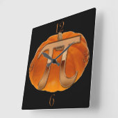 Pumpkin Pi Funny Wiskunde-lover's wandklok (Hoek)