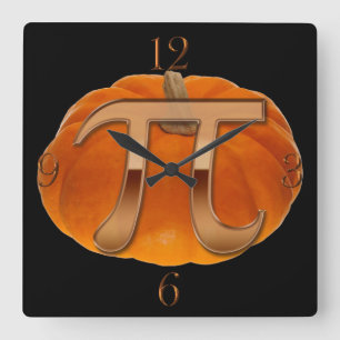 Pumpkin Pi Funny Wiskunde-lover's wandklok