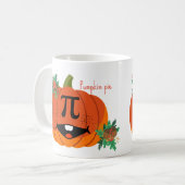 Pumpkin pi, mathematisch bord op pompoen koffiemok (Voorkant links)