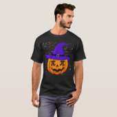 Pumpkin Pi Pie Funny Halloween Costume Wiskunde Pu T-shirt (Voorkant volledig)