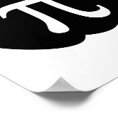 Pumpkin Pi Pie Wiskunde leraar Halloween Funny Chr Poster (Hoek)