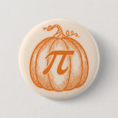 Pumpkin Pi Ronde Button 5,7 Cm (Voorkant)