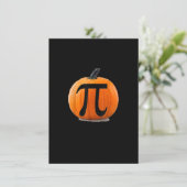Pumpkin Pi - Symbool voor de Wiskunde van Hallowee Kaart (Staand voorkant)