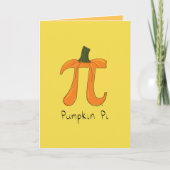 Pumpkin Pi-Wenskaart Kaart (Voorkant)