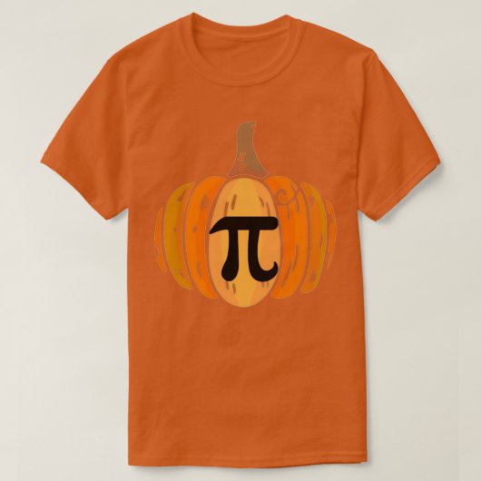 Pumpkin Pi Wiskunde Halloween Thanksgiving T-shirt (Design voorkant)