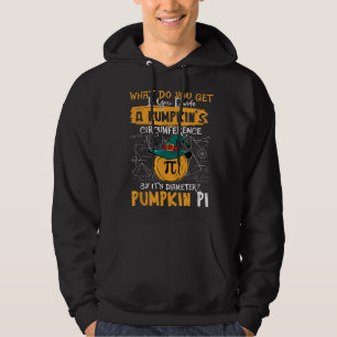 Pumpkin Pi Wiskunde Teacher Halloween Thanksgiving Hoodie