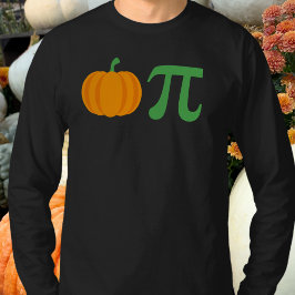 Pumpkin Pi Wiskunde Tshirt met lange mouwen