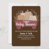 Pumpkin Pick Wagon Virtual Baby shower Kaart (Voorkant)