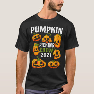 Pumpkin Picking Crew 2021 Halloween Jackolantern K T-shirt