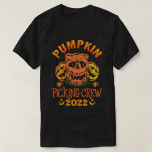 Pumpkin Picking Crew 2022 Funny Halloween Costume T-shirt