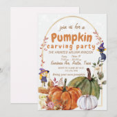 Pumpkin Picking Crew Planner Invitation Kaart (Voorkant / Achterkant)